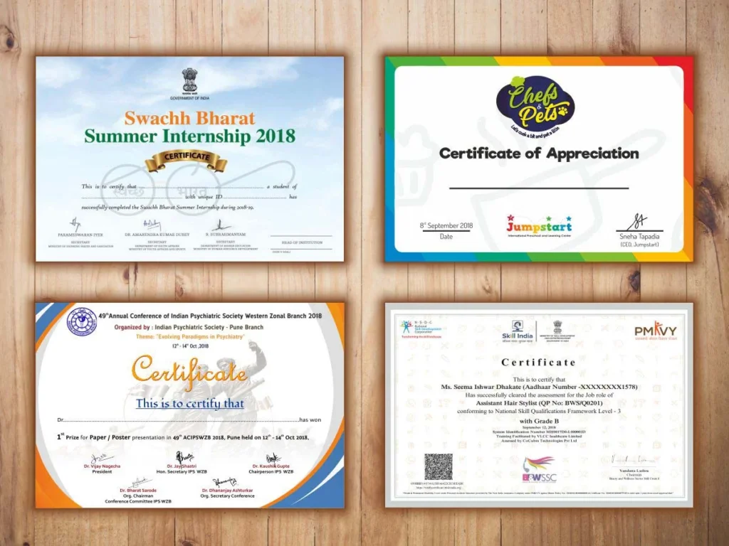 Certificate Printing Oldbury